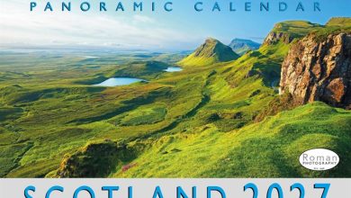 Panoramic Scotland A4 Calendar 2027