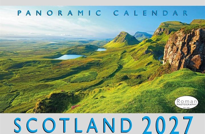 Panoramic Scotland A4 Calendar 2027