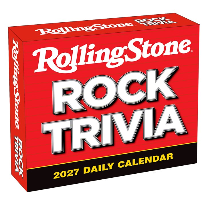 Rolling Stone, Rock Trivia Desk Calendar 2027