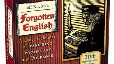 Forgotten English Desk Calendar 2027