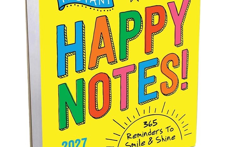 Instant Happy Notes Desk Calendar 2027