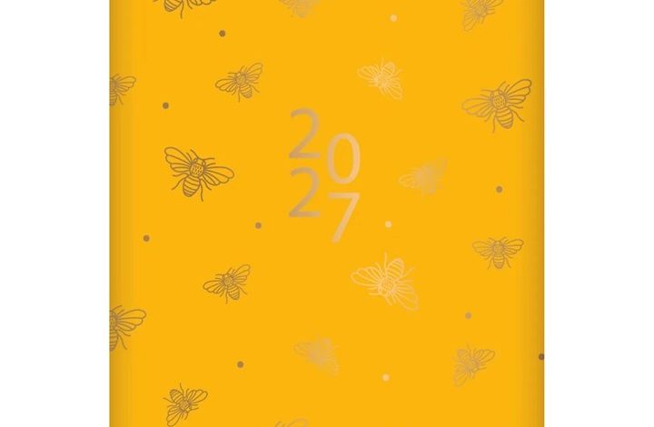 Bees & Honeycomb A7 Diary 2027