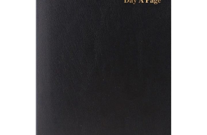 Black Hardback Day To View A6 Diary 2027