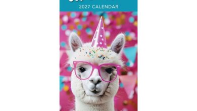 Llama Drama Slim Calendar 2027