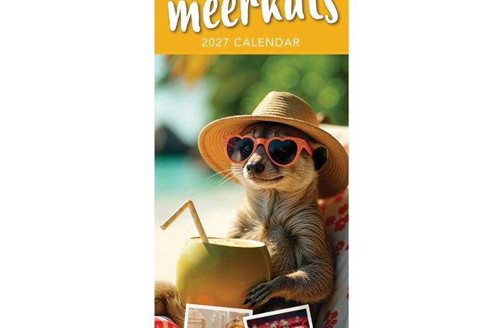 Mad Meerkats Slim Calendar 2027