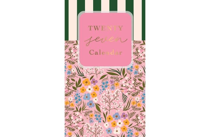 Flowers & Stripes Slim Calendar 2027