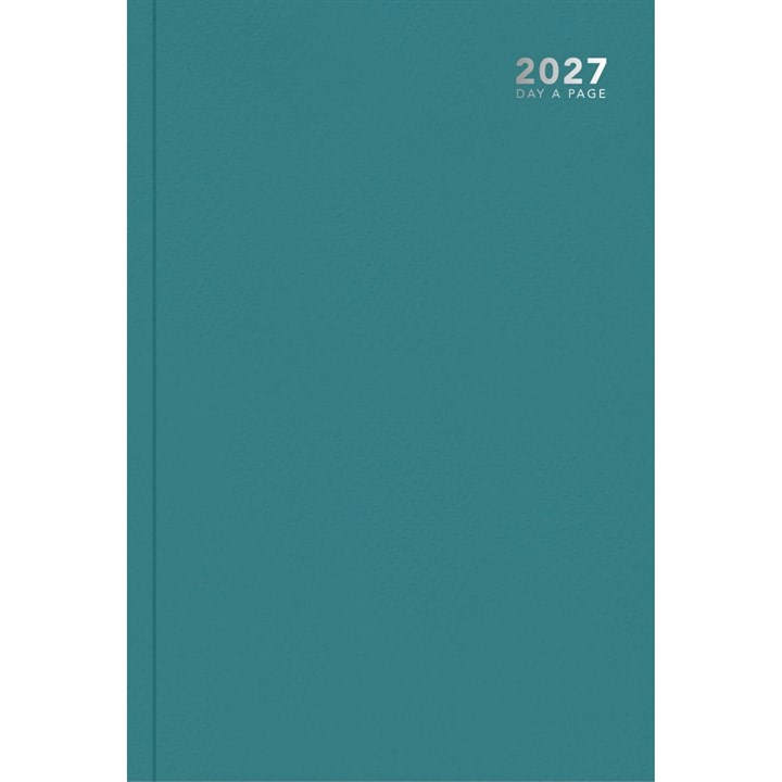 Pastel Green Hardback Day To View A4 Diary 2027