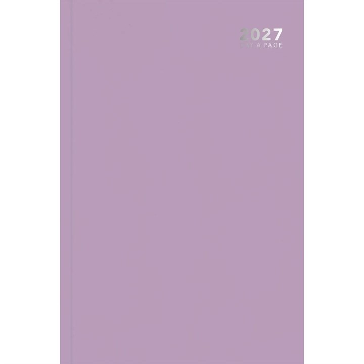 Pastel Lilac Hardback Day To View A4 Diary 2027