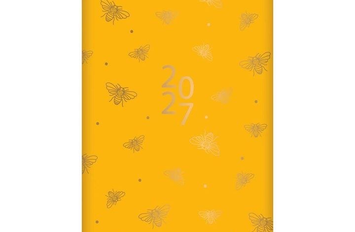 Bees & Honeycomb Slim Diary 2027