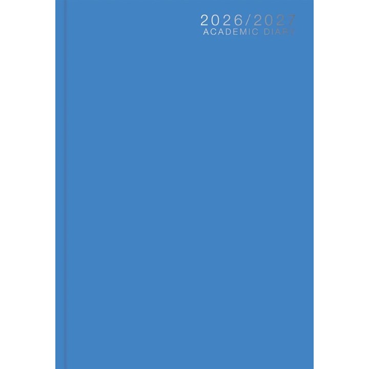 Blue Classic Academic Day To View A5 Diary 2026 – 2027