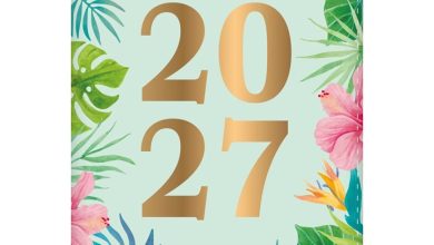 Tropical Day To View A5 Diary 2027