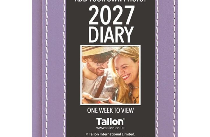 Purple Photo Album A7 Diary 2027