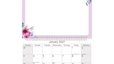 Floral Corners Memo Calendar 2027