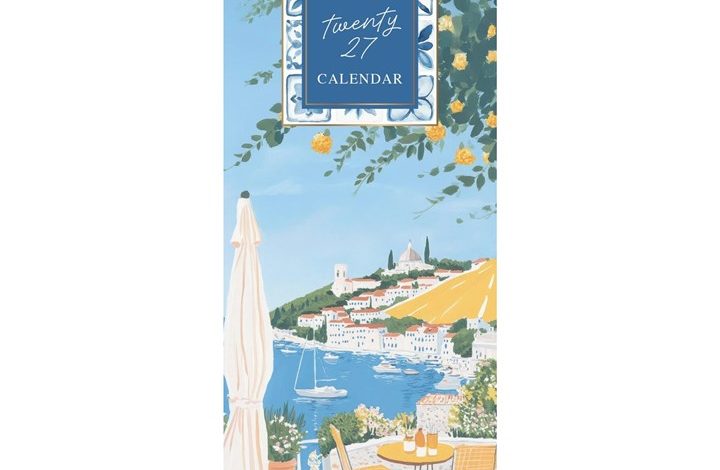 Sunny Terrace Slim Calendar 2027