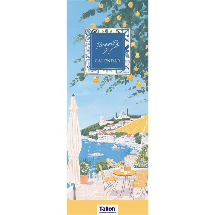 Sunny Terrace Slim Calendar 2027