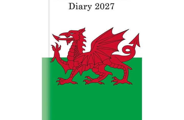 Wales Flag Slim Diary 2027