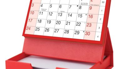 Desktop Calendar With Memo Pad 2027
