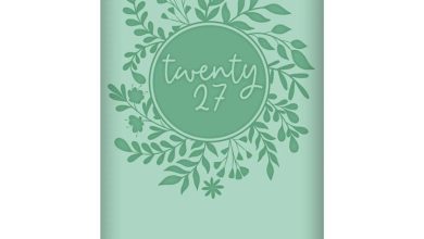 Turquoise Embossed Slim Diary 2027