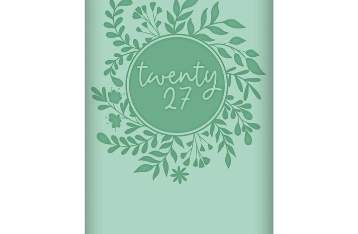 Turquoise Embossed Slim Diary 2027