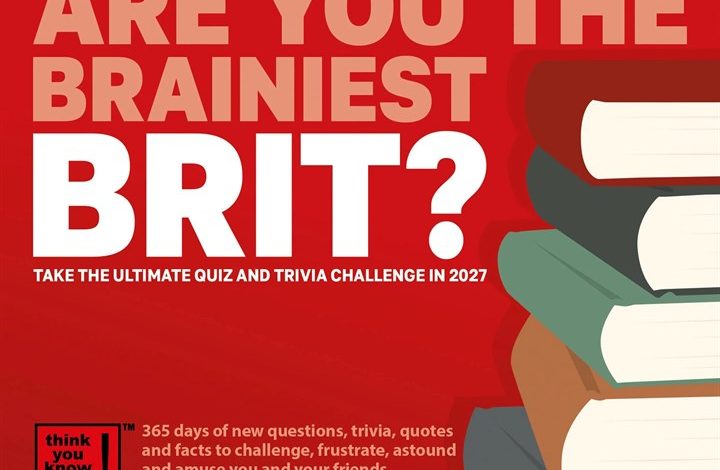 Are You The Brainiest Brit? Desk Calendar 2027