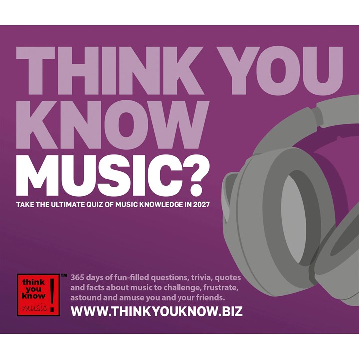 Think You Know Music? Desk Calendar 2027