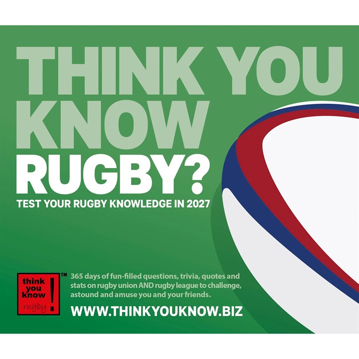 Think You Know Rugby? Desk Calendar 2027