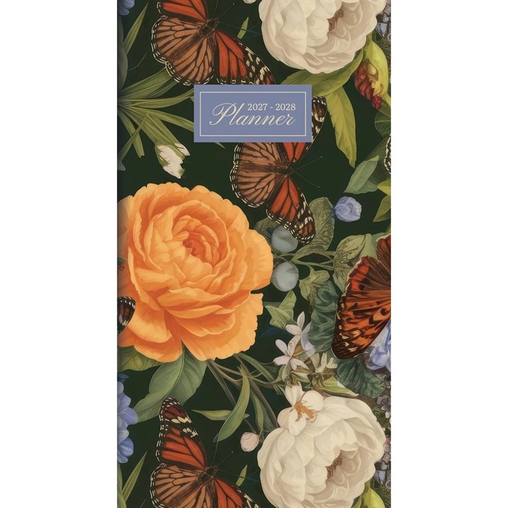 Vintage Blooms Monthly Slim Diary 2027 – 2028