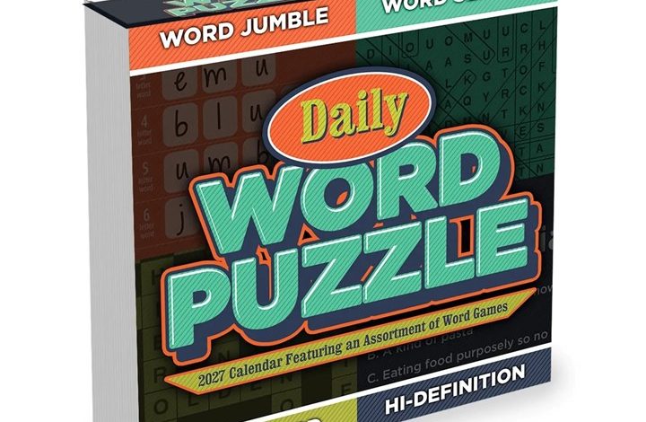 Daily Word Puzzle Desk Calendar 2027