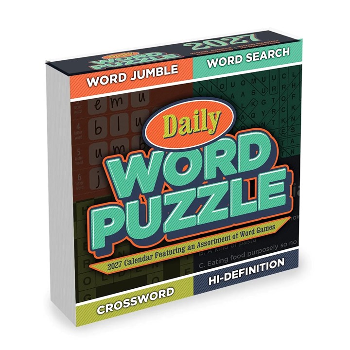 Daily Word Puzzle Desk Calendar 2027