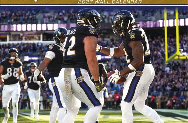 Baltimore Ravens NFL Calendar 2027