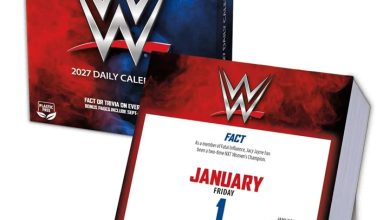 WWE Desk Calendar 2027