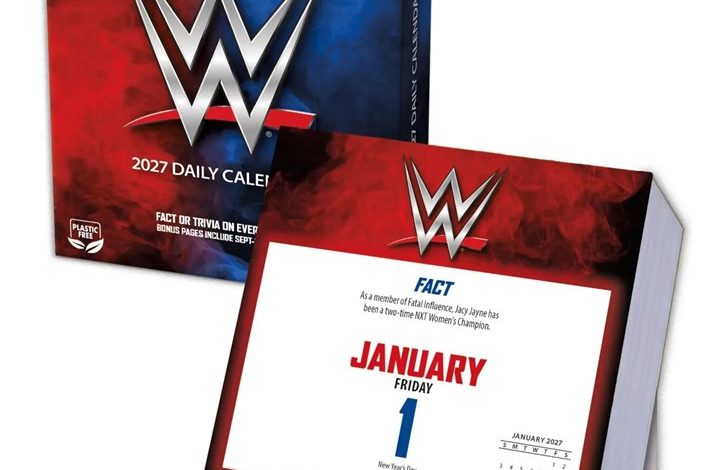 WWE Desk Calendar 2027