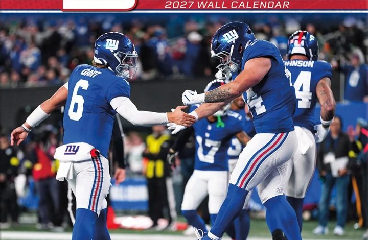 New York Giants NFL Calendar 2027