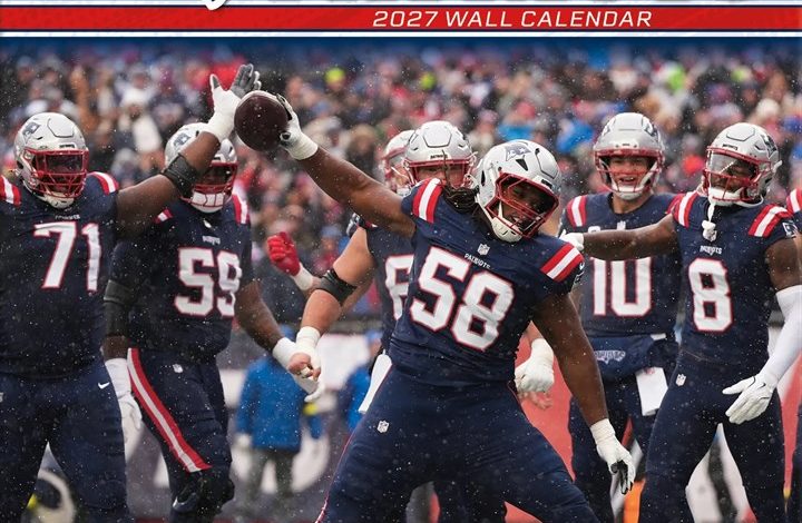New England Patriots NFL Calendar 2027