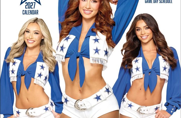 Dallas Cowboys Cheerleaders Studio Calendar 2026 - 2027