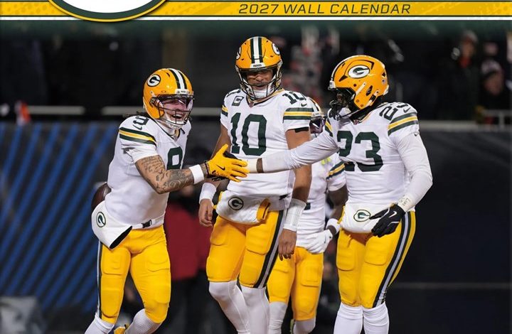 Green Bay Packers NFL Calendar 2027