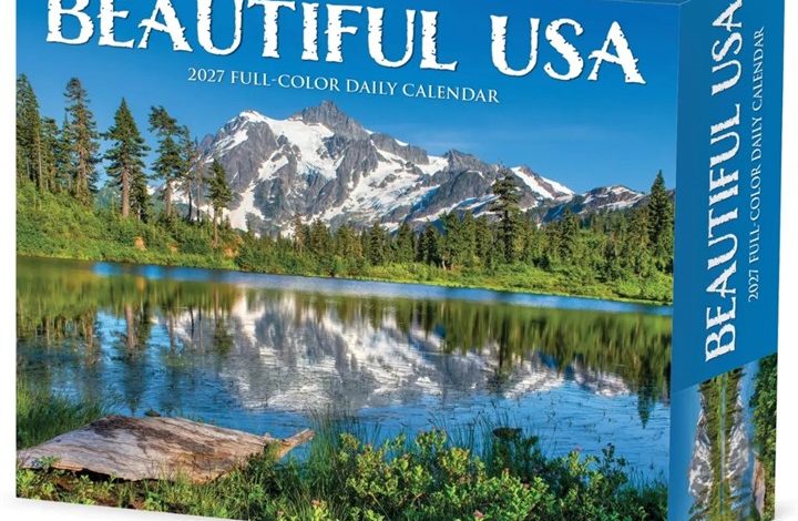 America The Beautiful Desk Calendar 2027
