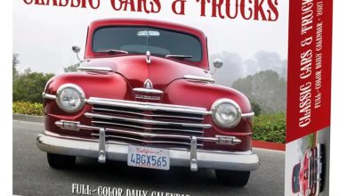 Classic Cars & Trucks Desk Calendar 2027