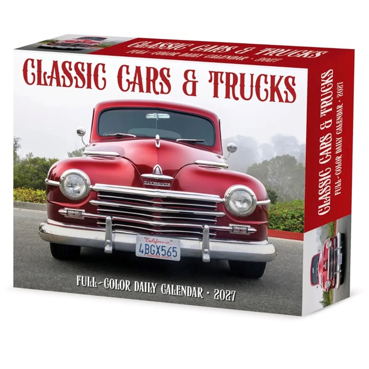 Classic Cars & Trucks Desk Calendar 2027