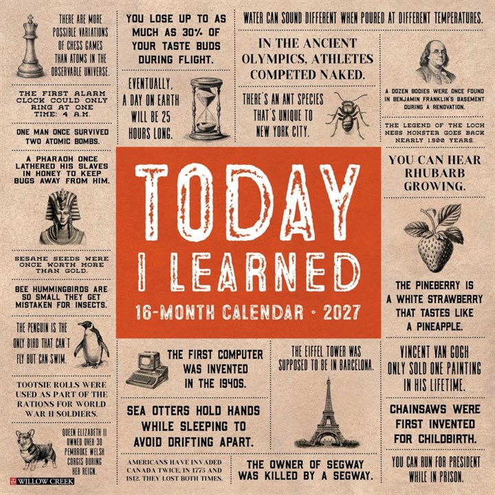 Today I Learned Calendar 2027