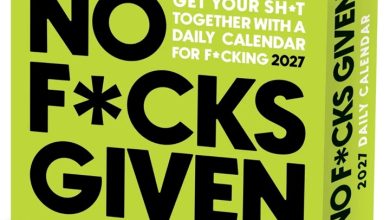 No F*cks Given Desk Calendar 2027