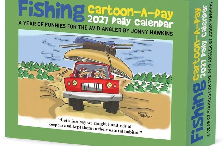 Fishing Cartoon A Day Desk Calendar 2027