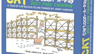 Cat Cartoon A Day Desk Calendar 2027