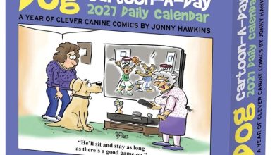 Dog Cartoon A Day Desk Calendar 2027