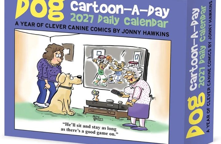 Dog Cartoon A Day Desk Calendar 2027