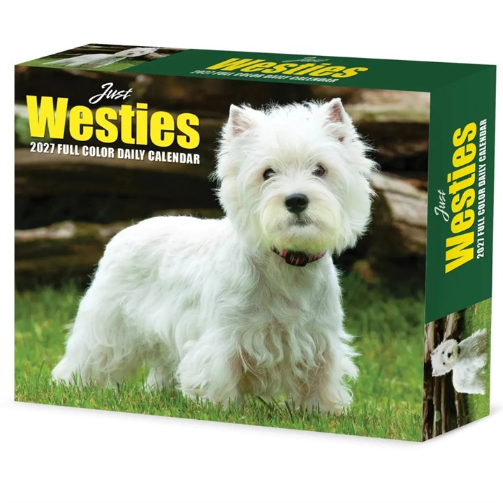 Just Westies Desk Calendar 2027