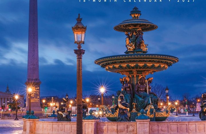 A Walk In Paris Calendar 2027