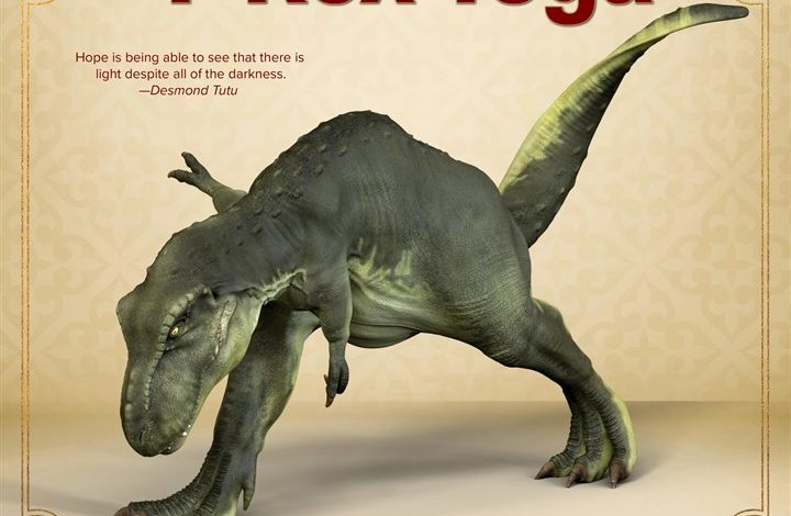 T-Rex Yoga Calendar 2027