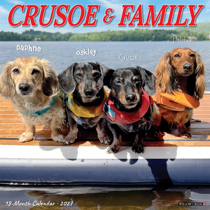 Crusoe The Dachshund & Family Calendar 2027