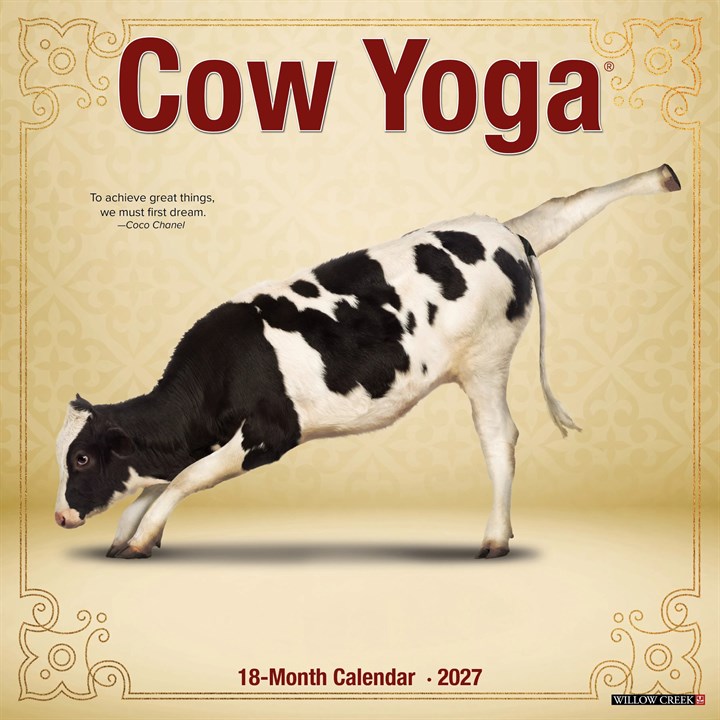 Cow Yoga Calendar 2027